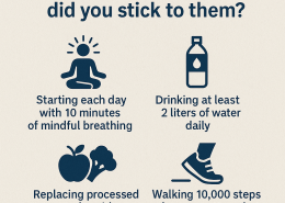 "What are the top 3 healthy habits that have significantly improved your daily life—and how did you stick to them?"